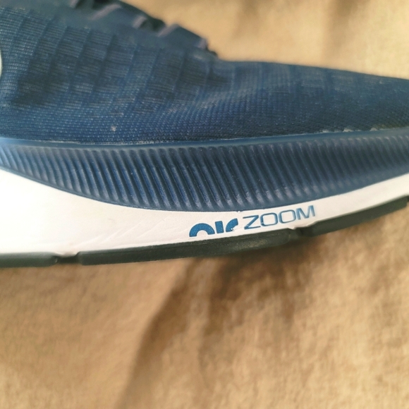 Nike Air Zoom Pegasus 37 Mens Road Running Shoes Size 8 Navy Blue (Women's 10) - Picture 3 of 9